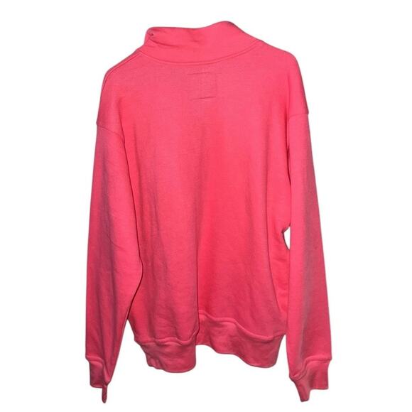 Key West Florida Quarter Zip Pullover Pink ESY Surf Co Classic Surfwear Medium - Picture 6 of 8